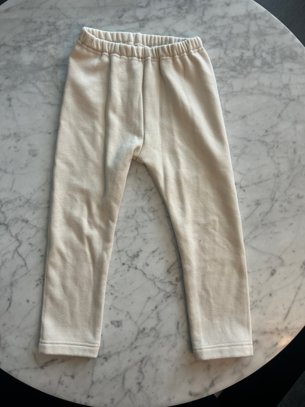 Uniqlo Kids Cream Fleece Leggings